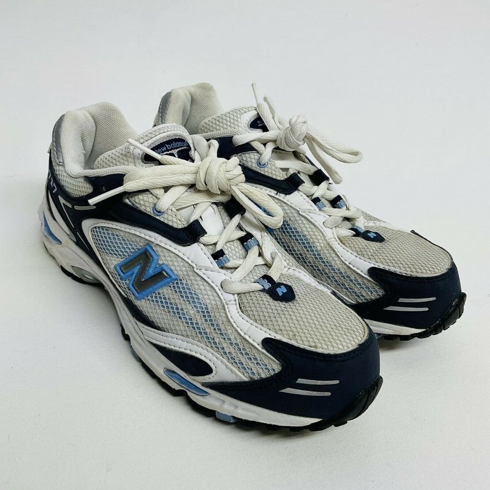 New Balance 717 Women Athletic Shoes Sneaker Size 8 D White Blue Running